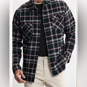 Flannel Shirt | XL | Navy Plaid